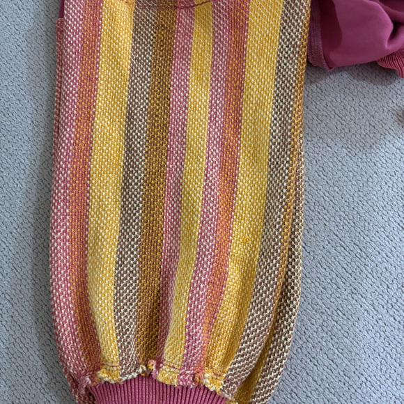 Free People We The Free Stripe Cuff Pullover XS - Picture 7 of 7